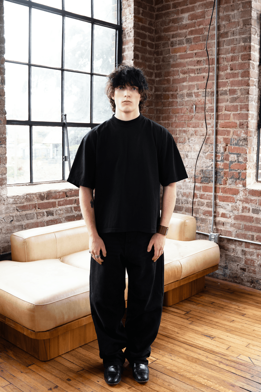 O.S.E 'Black' Boxy Tee