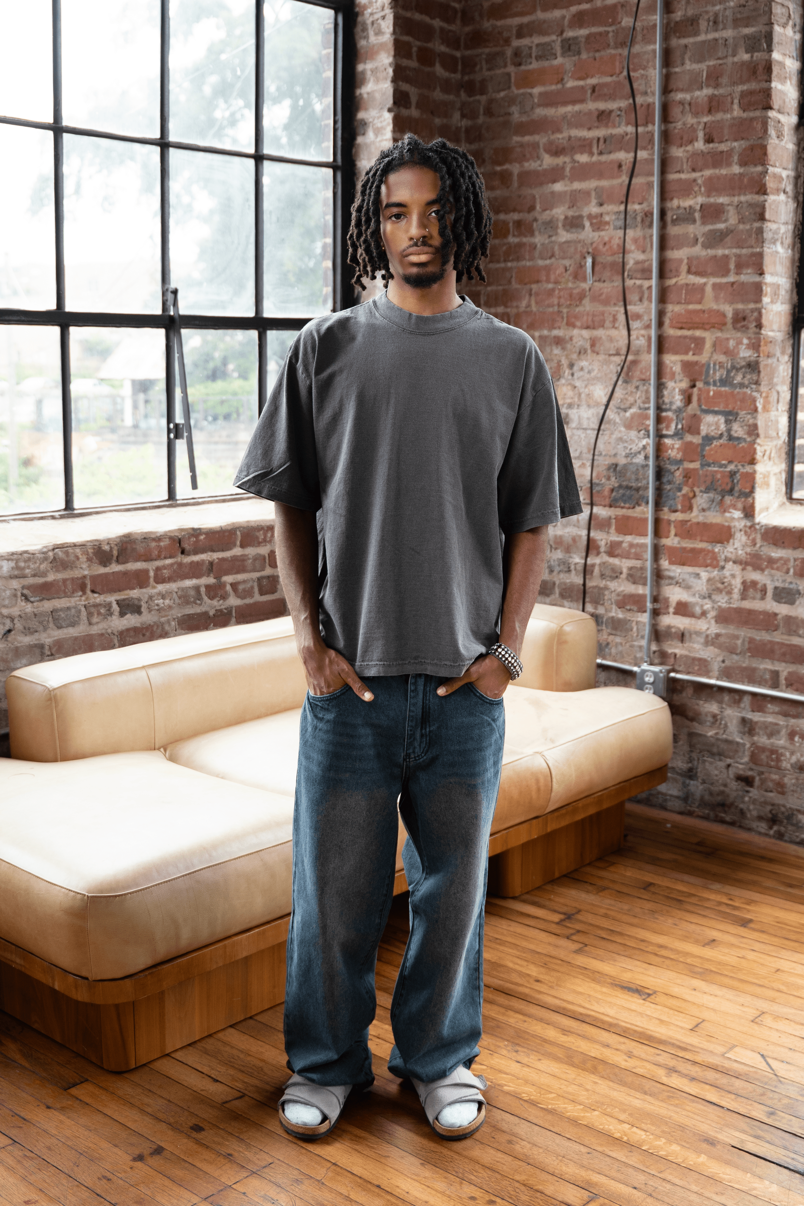 O.S.E 'Grey' Boxy Tee